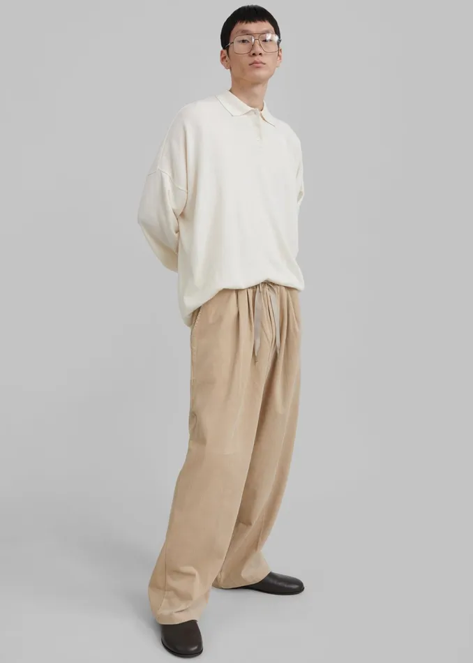 The Frankie Shop Bottoms Brixton Corduroy Joggers 8211 Beige 8211 Men