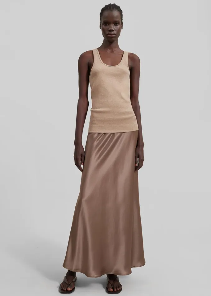 The Frankie Shop Bottoms By Malene Birger Boshan Maxi Skirt 8211 Shitake 8211 Women