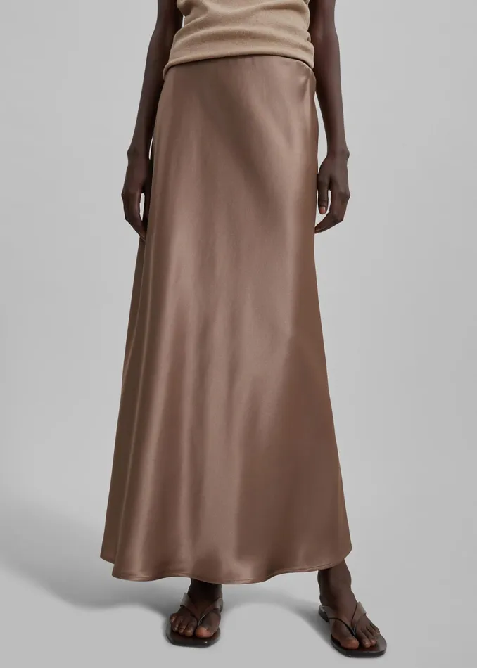 The Frankie Shop Bottoms By Malene Birger Boshan Maxi Skirt 8211 Shitake 8211 Women