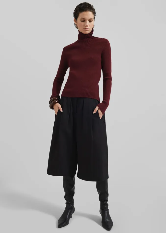 The Frankie Shop Bottoms Cedar Bermuda Shorts 8211 Black 8211 Women
