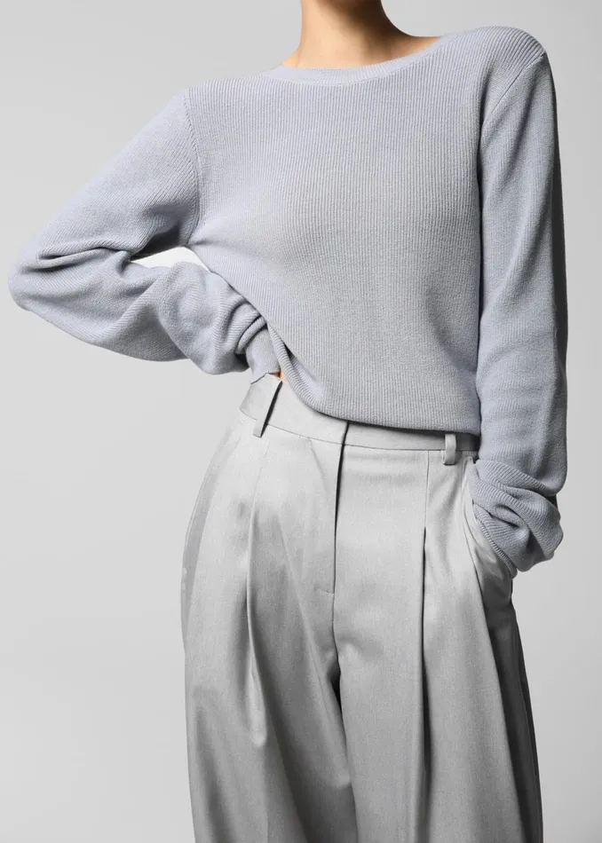 The Frankie Shop Bottoms Cooper Pintuck Trousers 8211 Grey 8211 Women
