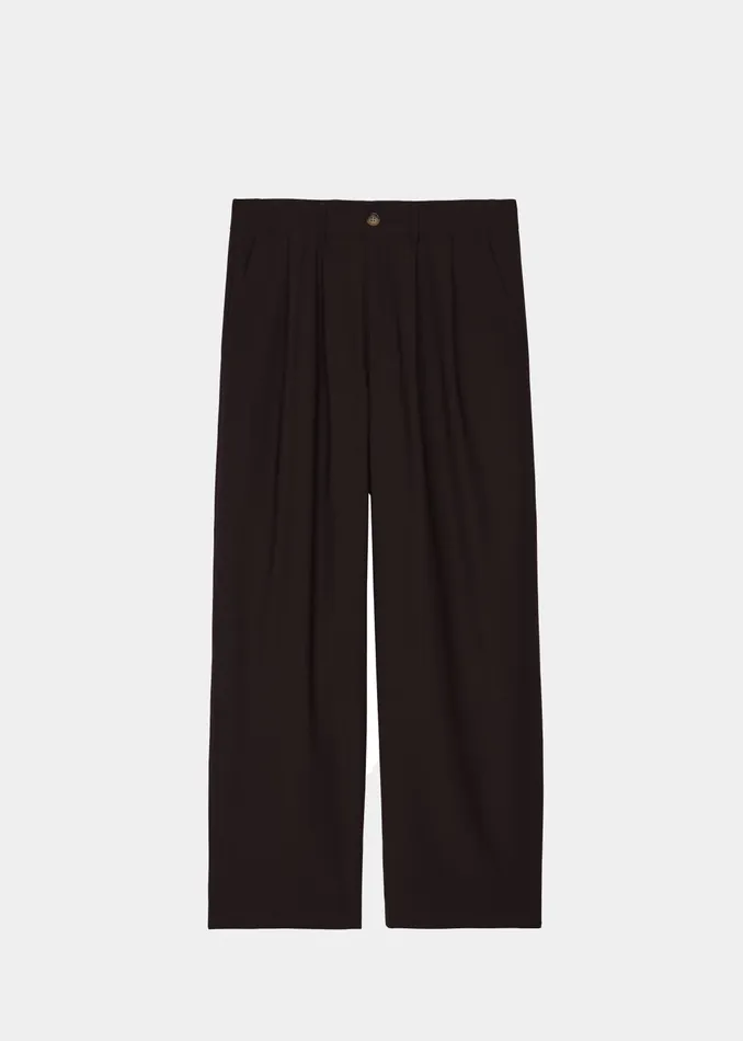 The Frankie Shop Bottoms Dalton Wool Blend Trousers 8211 Brown 8211 Men