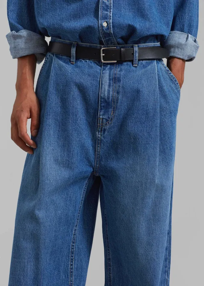 The Frankie Shop Bottoms Drew Denim Pants 8211 Medium Wash 8211 Men