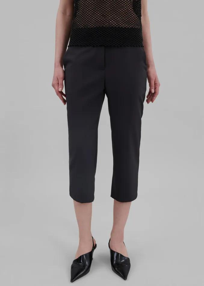 The Frankie Shop Bottoms Emersyn Capri Pants 8211 Black 8211 Women