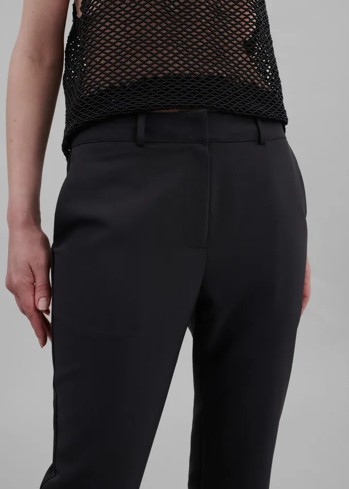 The Frankie Shop Bottoms Emersyn Capri Pants 8211 Black 8211 Women