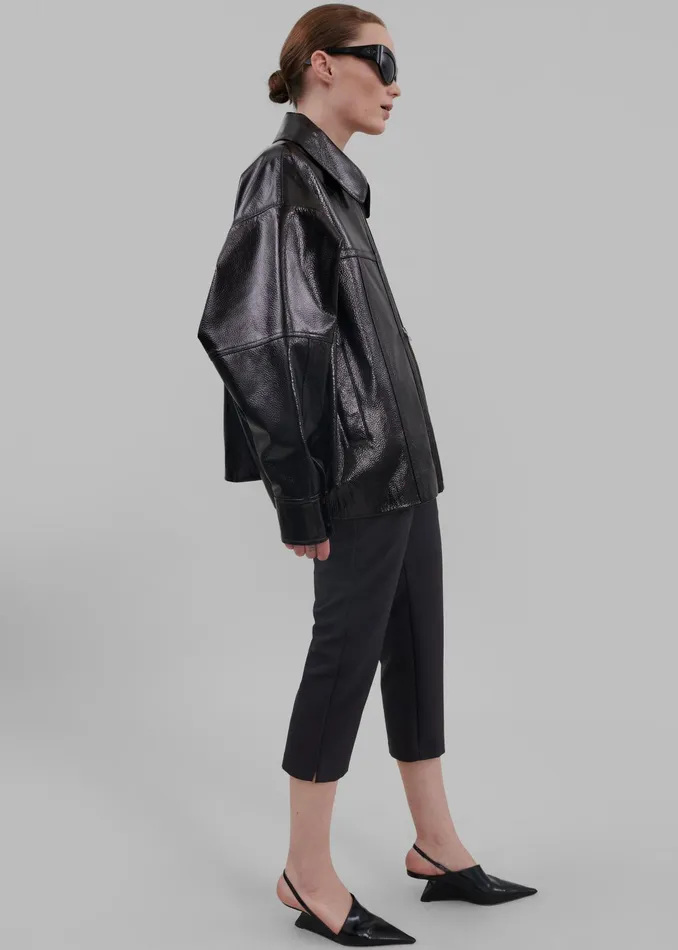 The Frankie Shop Bottoms Emersyn Capri Pants 8211 Black 8211 Women