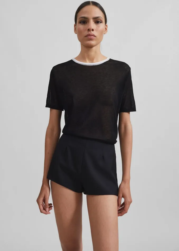 The Frankie Shop Bottoms Isodora Hot Pants 8211 Black 8211 Women