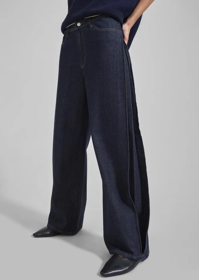 The Frankie Shop Bottoms Lowri Jeans 8211 Raw Wash 8211 Women