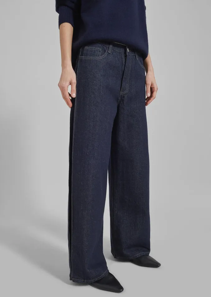 The Frankie Shop Bottoms Lowri Jeans 8211 Raw Wash 8211 Women