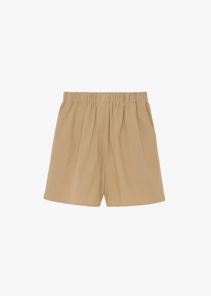 The Frankie Shop Bottoms Lui Organic Cotton Boxer Short 8211 Sahara 8211 Women