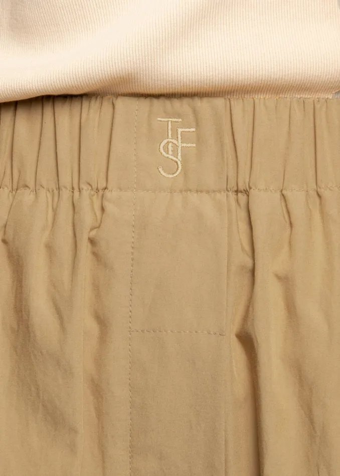 The Frankie Shop Bottoms Lui Organic Cotton Boxer Short 8211 Sahara 8211 Women