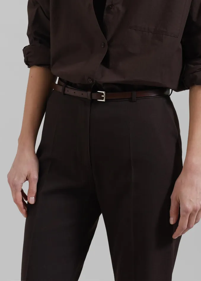 The Frankie Shop Bottoms Lyra Flared Pants 8211 Brown 8211 Women