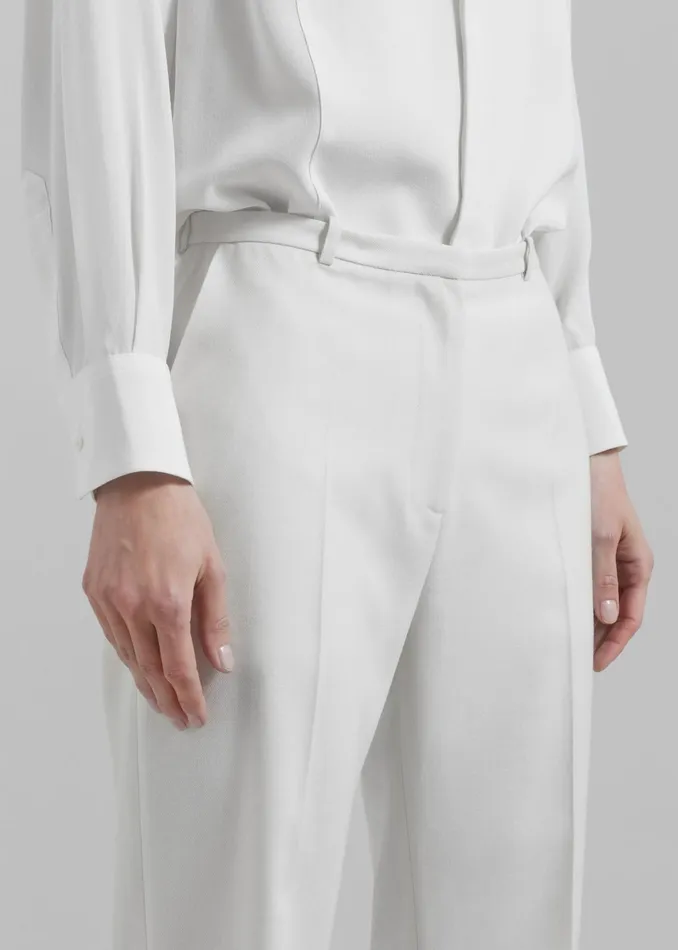The Frankie Shop Bottoms Lyra Flared Pants 8211 White 8211 Women