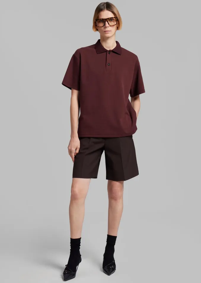 The Frankie Shop Bottoms Maura Bermuda Shorts 8211 Brown 8211 Women