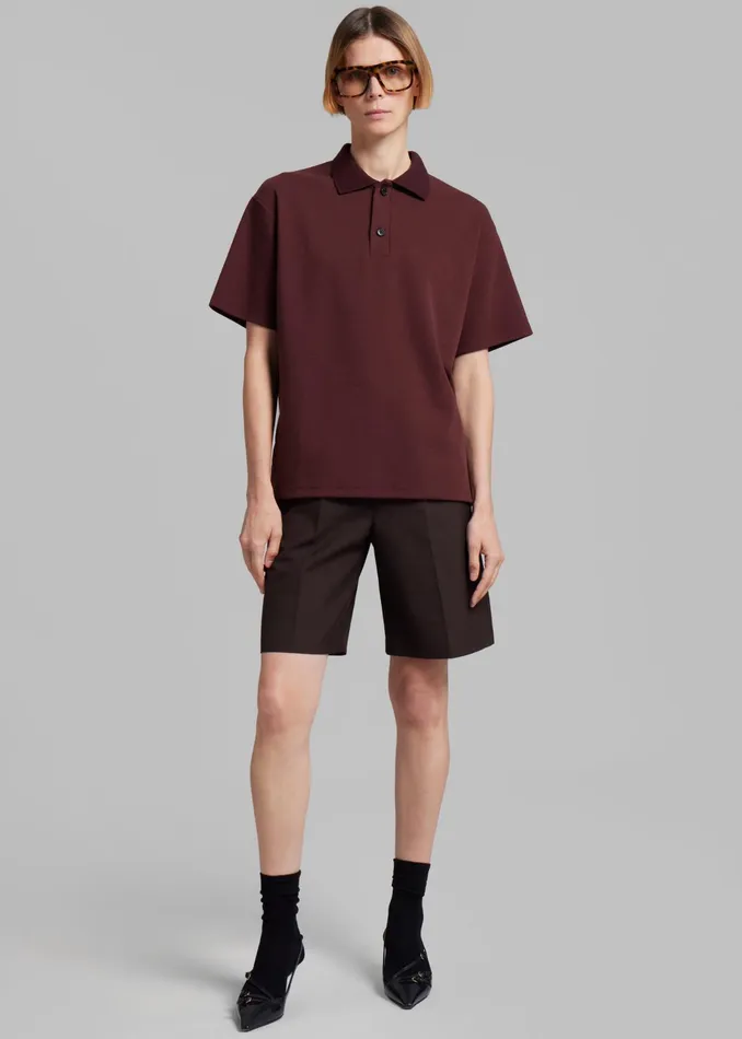 The Frankie Shop Bottoms Maura Bermuda Shorts 8211 Brown 8211 Women