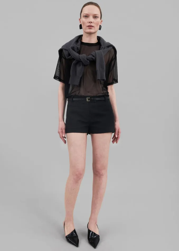 The Frankie Shop Bottoms Pia Hot Pants 8211 Black 8211 Women