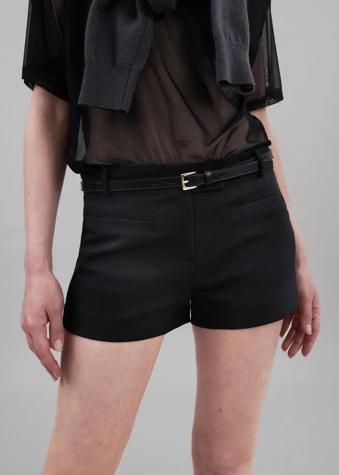 The Frankie Shop Bottoms Pia Hot Pants 8211 Black 8211 Women