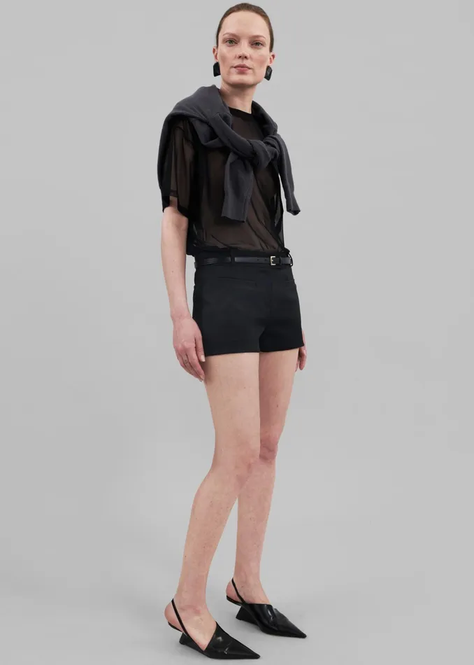 The Frankie Shop Bottoms Pia Hot Pants 8211 Black 8211 Women