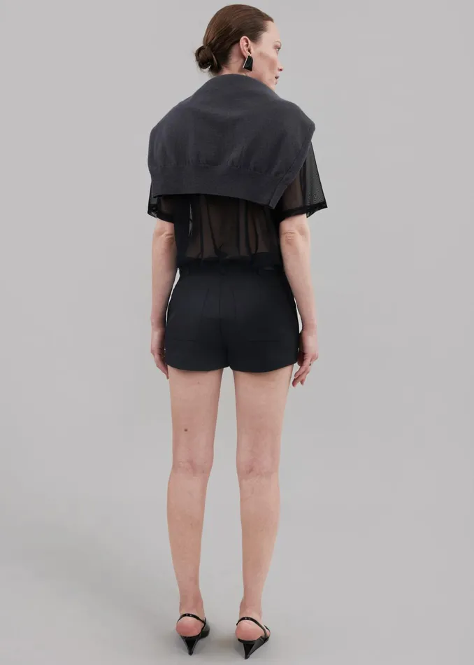 The Frankie Shop Bottoms Pia Hot Pants 8211 Black 8211 Women