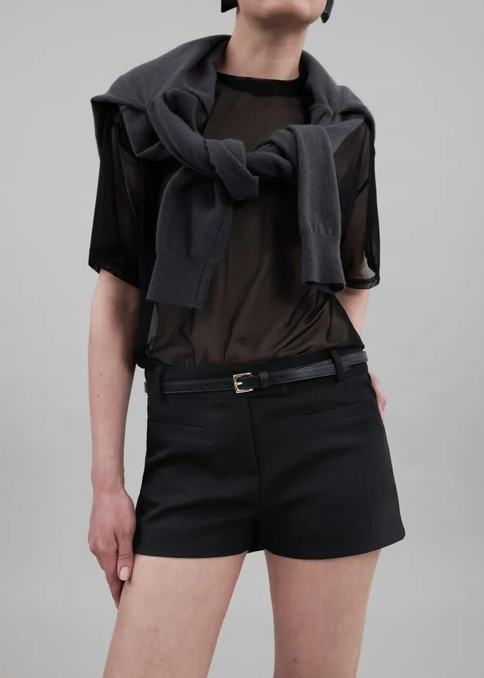The Frankie Shop Bottoms Pia Hot Pants 8211 Black 8211 Women