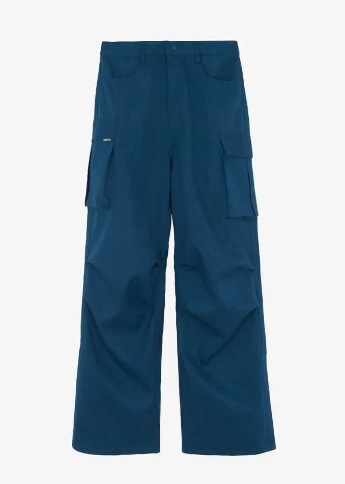 The Frankie Shop Bottoms Valo Cargo Pants 8211 Navy 8211 Women