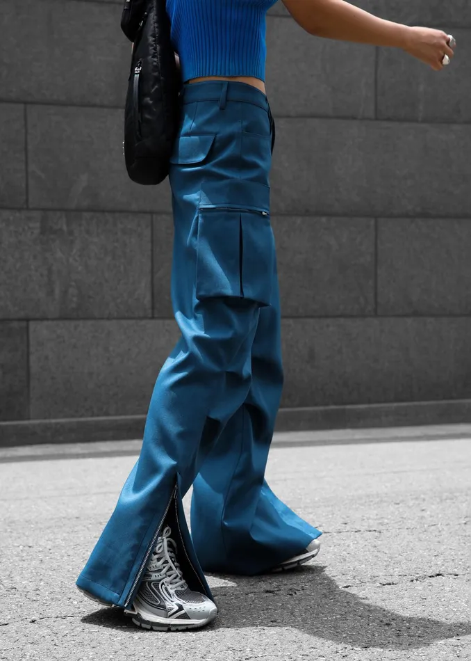 The Frankie Shop Bottoms Valo Cargo Pants 8211 Navy 8211 Women