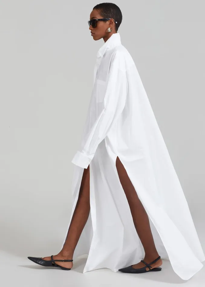 The Frankie Shop Dresses Avery Shirt Dress 8211 White 8211 Women