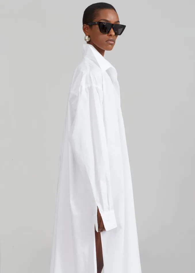 The Frankie Shop Dresses Avery Shirt Dress 8211 White 8211 Women