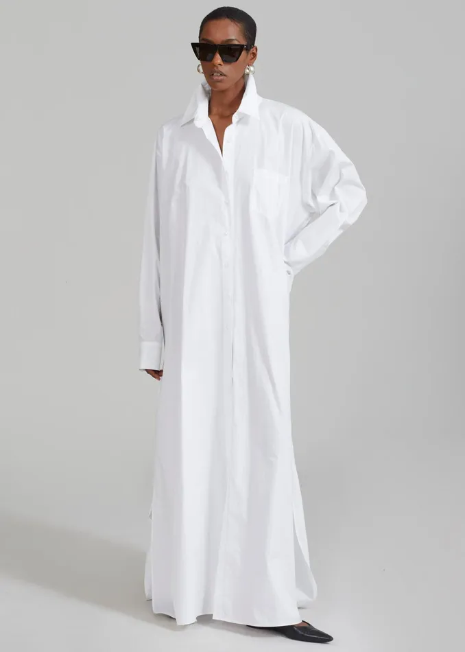 The Frankie Shop Dresses Avery Shirt Dress 8211 White 8211 Women