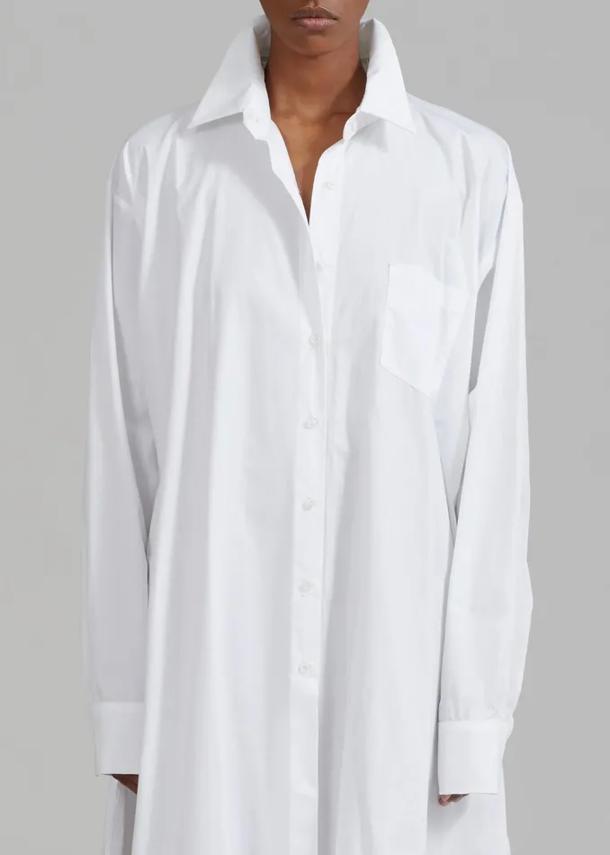 The Frankie Shop Dresses Avery Shirt Dress 8211 White 8211 Women