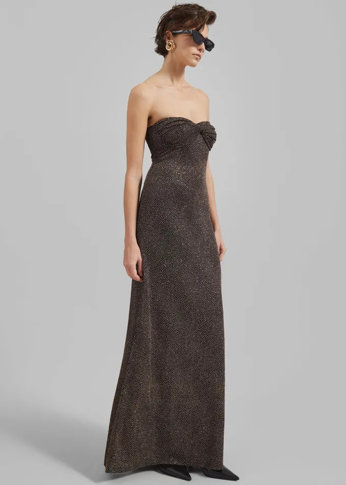 The Frankie Shop Dresses Beaufille Anise Dress 8211 BlackGold 8211 Women
