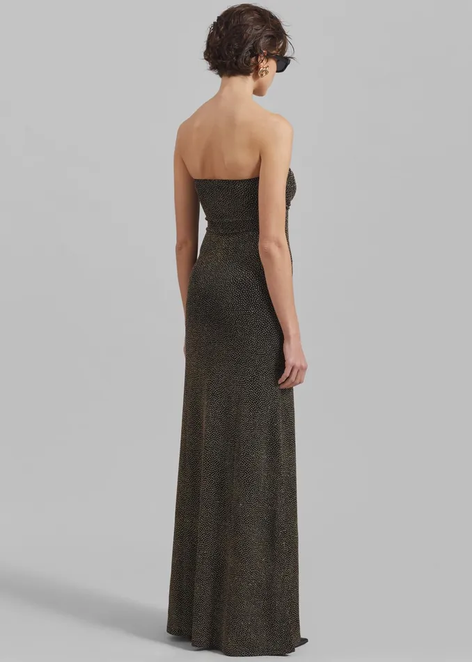 The Frankie Shop Dresses Beaufille Anise Dress 8211 BlackGold 8211 Women