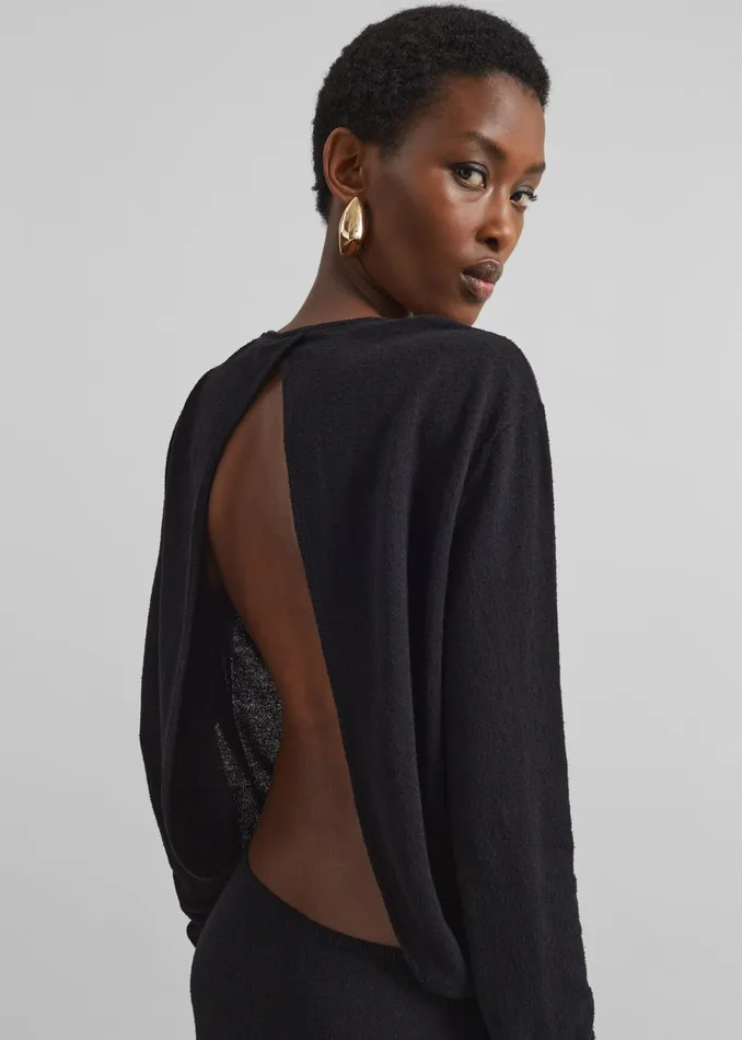 The Frankie Shop Dresses Christopher Esber Straccio Knitted Cutaway Dress 8211 Black 8211 Women