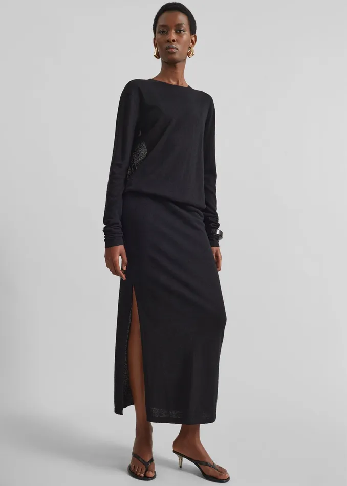 The Frankie Shop Dresses Christopher Esber Straccio Knitted Cutaway Dress 8211 Black 8211 Women