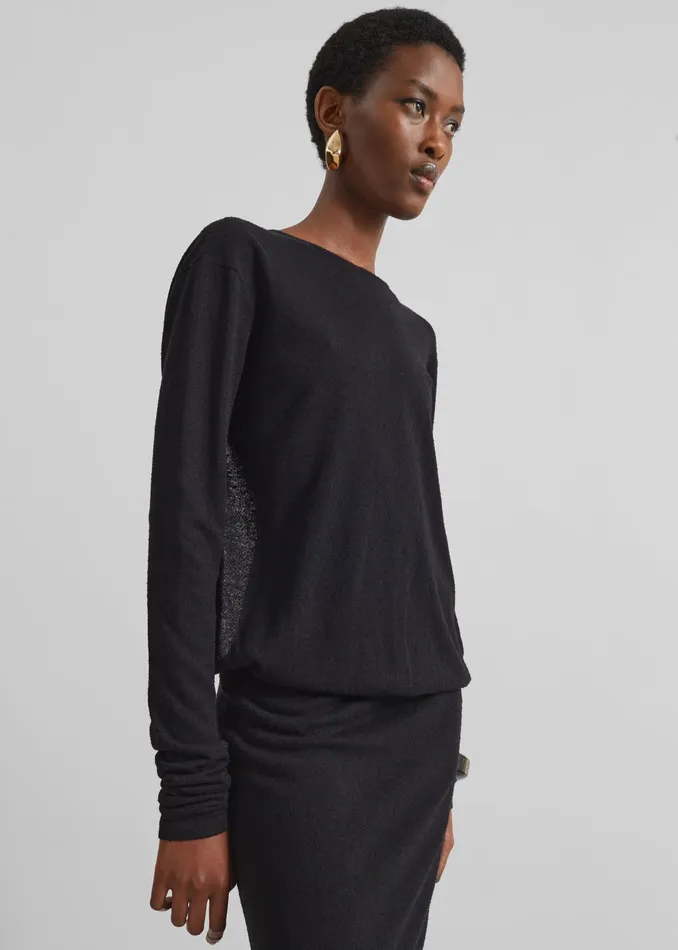 The Frankie Shop Dresses Christopher Esber Straccio Knitted Cutaway Dress 8211 Black 8211 Women