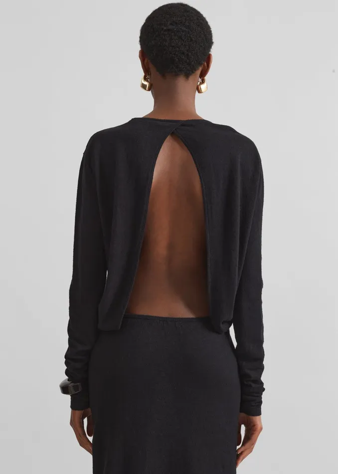 The Frankie Shop Dresses Christopher Esber Straccio Knitted Cutaway Dress 8211 Black 8211 Women