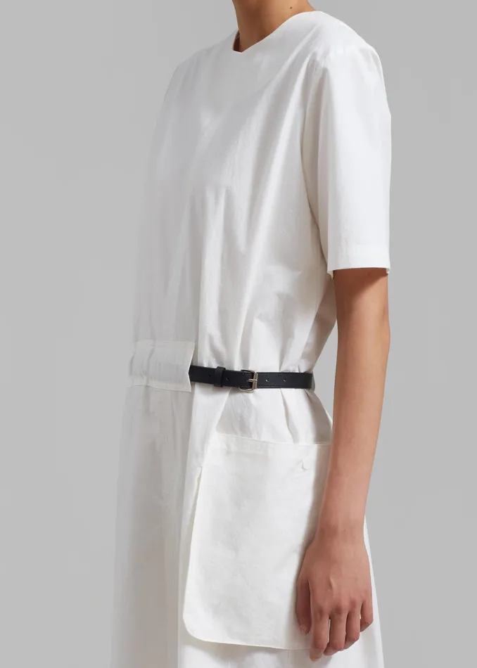 The Frankie Shop Dresses Claire Belted Maxi Dress 8211 White 8211 Women