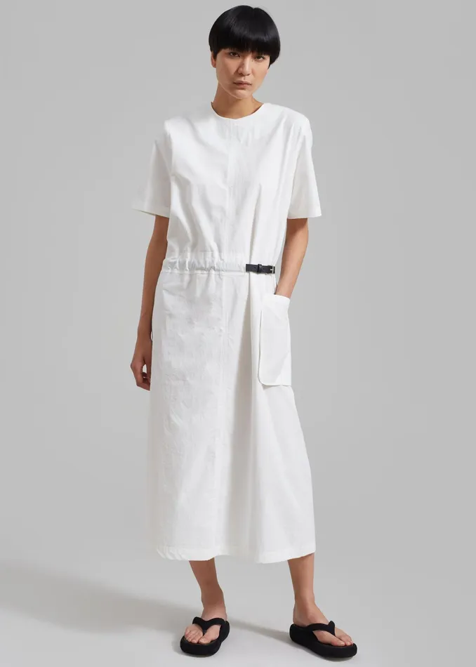 The Frankie Shop Dresses Claire Belted Maxi Dress 8211 White 8211 Women