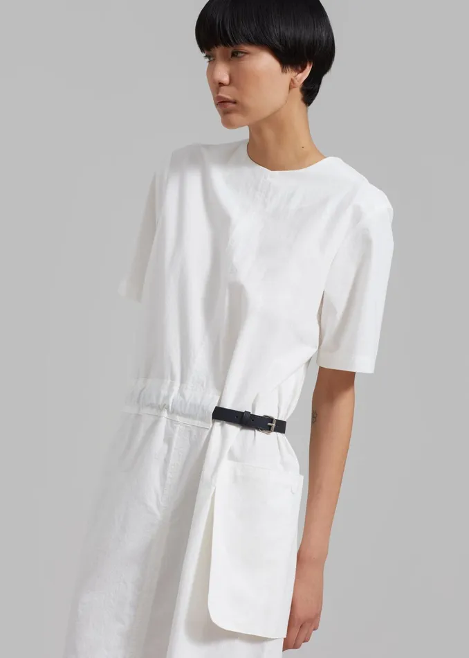 The Frankie Shop Dresses Claire Belted Maxi Dress 8211 White 8211 Women