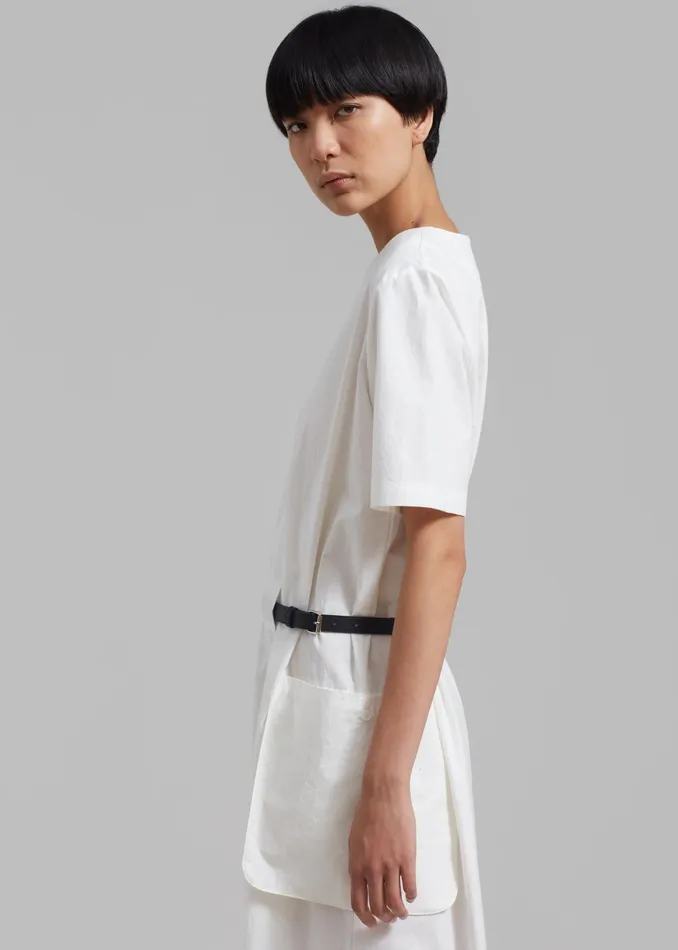 The Frankie Shop Dresses Claire Belted Maxi Dress 8211 White 8211 Women