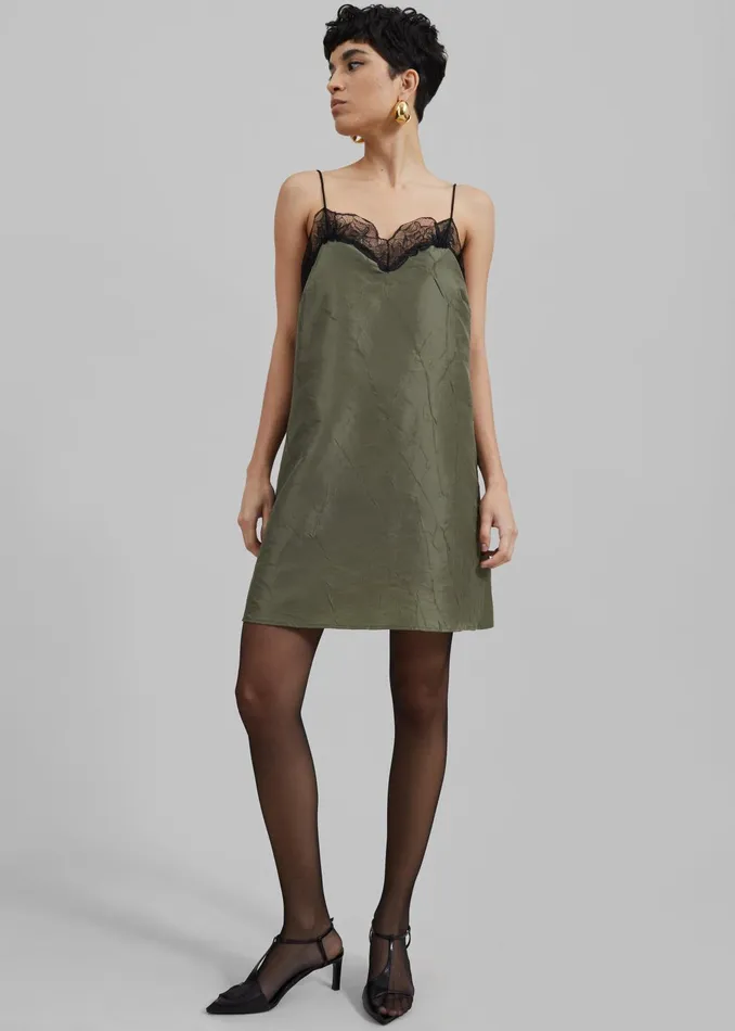 The Frankie Shop Dresses Julia Slip Dress 8211 Khaki 8211 Women
