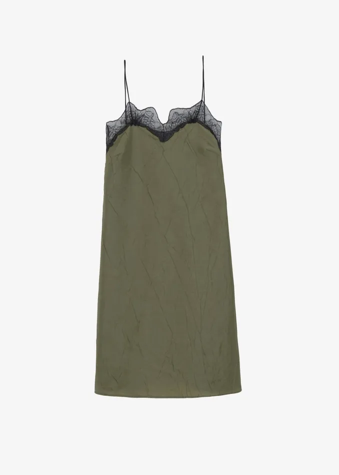 The Frankie Shop Dresses Julia Slip Dress 8211 Khaki 8211 Women