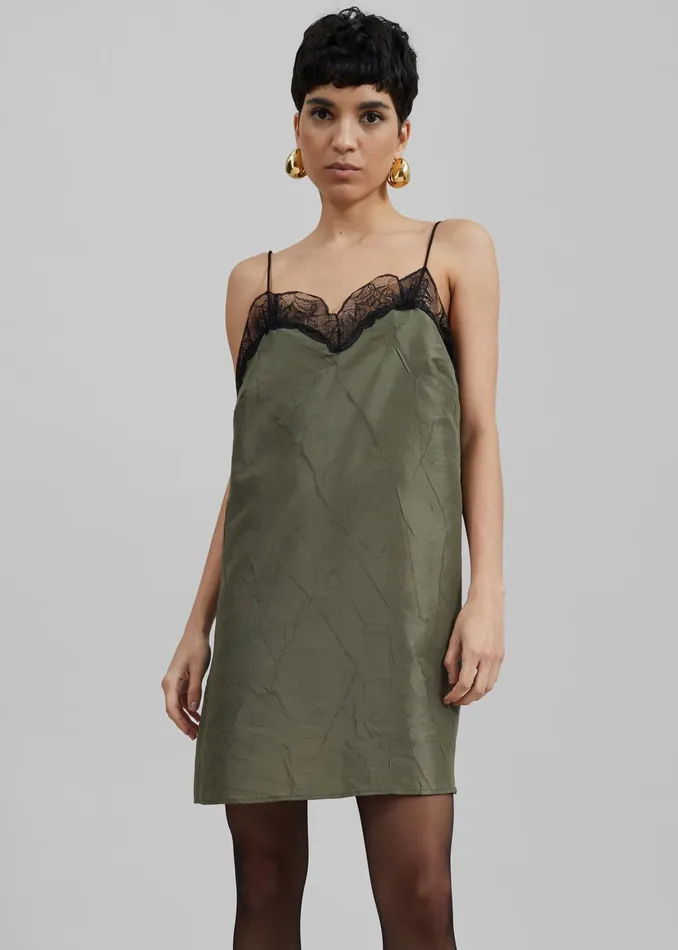 The Frankie Shop Dresses Julia Slip Dress 8211 Khaki 8211 Women