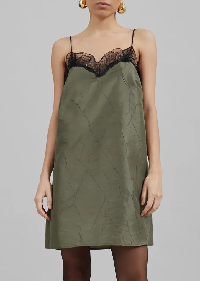 The Frankie Shop Dresses Julia Slip Dress 8211 Khaki 8211 Women