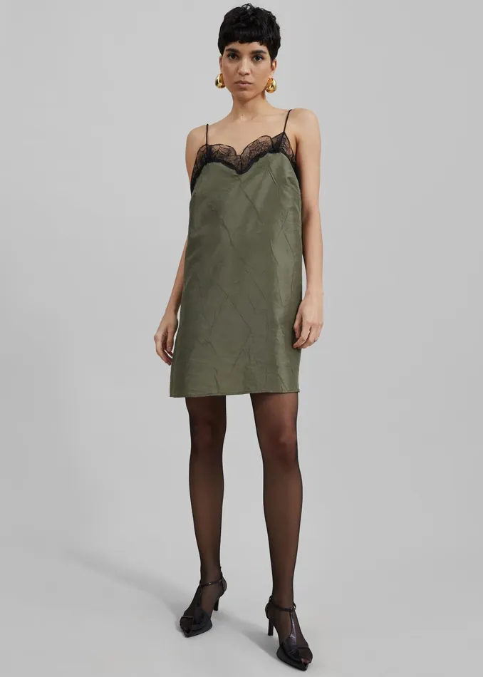 The Frankie Shop Dresses Julia Slip Dress 8211 Khaki 8211 Women