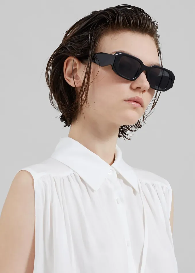 The Frankie Shop Dresses Maela Button Up Midi Dress 8211 White 8211 Women