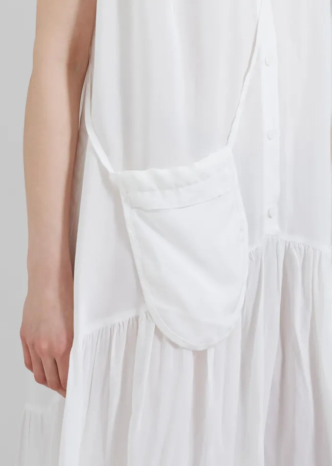 The Frankie Shop Dresses Maela Button Up Midi Dress 8211 White 8211 Women