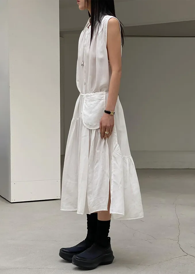 The Frankie Shop Dresses Maela Button Up Midi Dress 8211 White 8211 Women