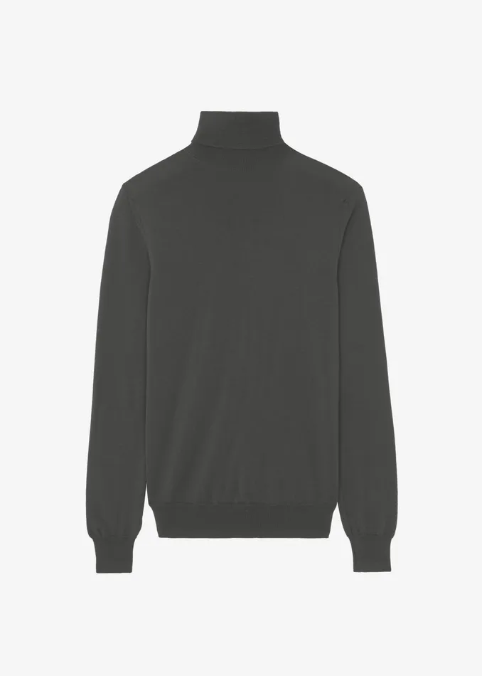 The Frankie Shop Knitwear Eve Thin Turtleneck Sweater 8211 Light Khaki 8211 Women