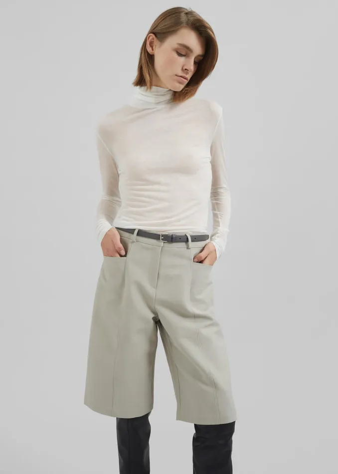 The Frankie Shop Knitwear Evren Sheer Turtleneck 8211 White 8211 Women